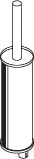 DINEX 50432 Middle-/End Silencer